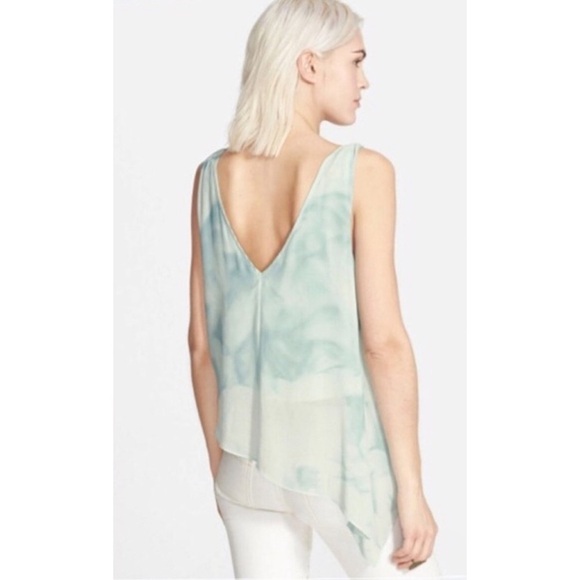 NEW Free People Aqua Sea Wrapped Tie Dye Tank Top - Picture 2 of 2